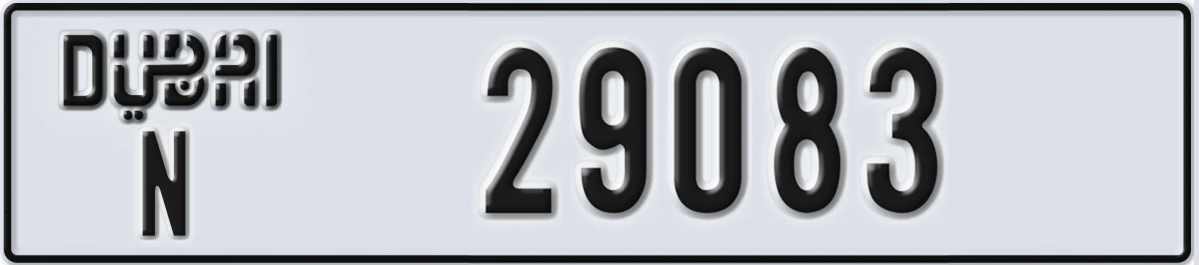 UAE License Plate Dubai N 29083