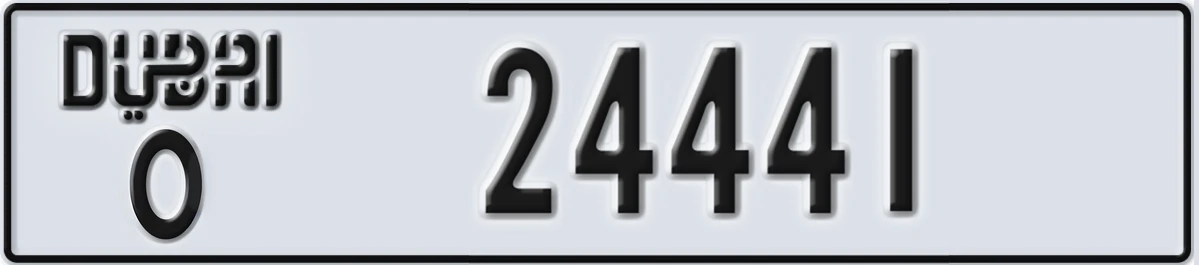 UAE License Plate Dubai O 24441