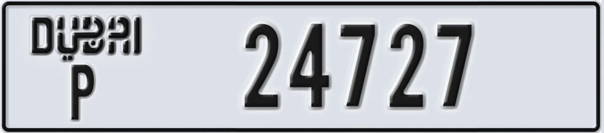 UAE License Plate Dubai P 24727