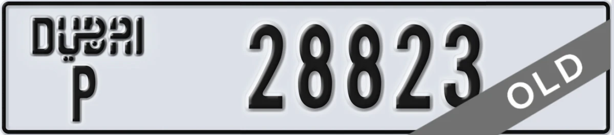 UAE License Plate Dubai P 28823