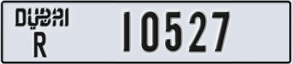UAE License Plate Dubai R 10527