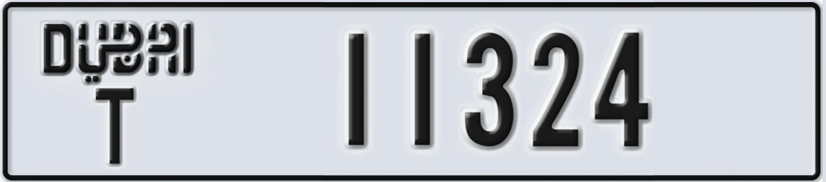 UAE License Plate Dubai T 11324