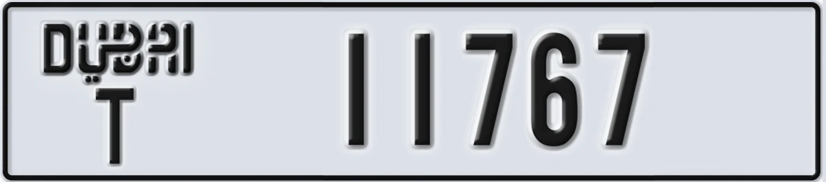 UAE License Plate Dubai T 11767