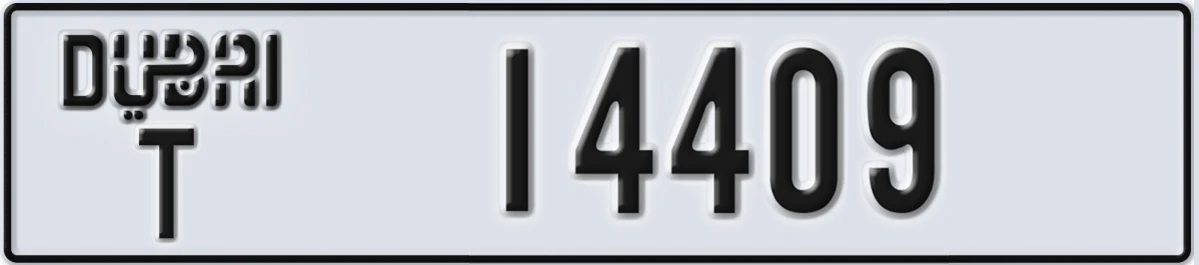 UAE License Plate Dubai T 14409