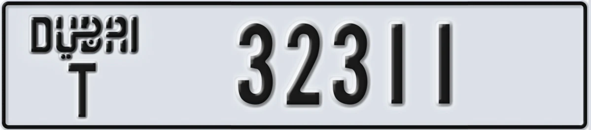 UAE License Plate Dubai T 32311