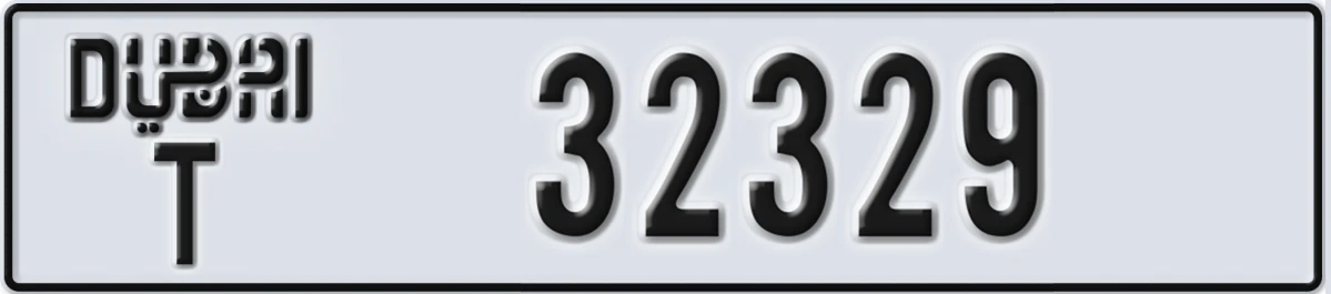 UAE License Plate Dubai T 32329
