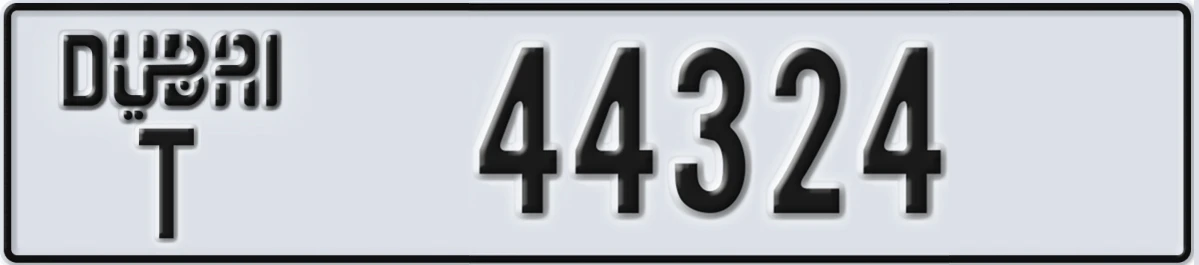 UAE License Plate Dubai T 44324