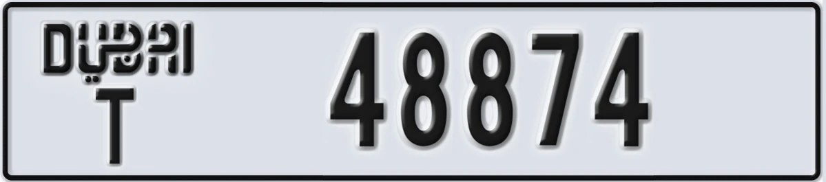 UAE License Plate Dubai T 48874