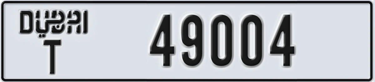 UAE License Plate Dubai T 49004