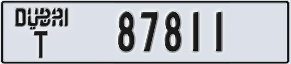 UAE License Plate Dubai T 87811