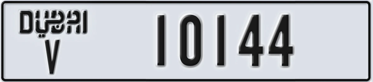 UAE License Plate Dubai V 10144