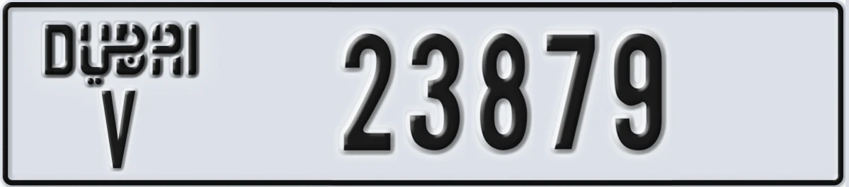 UAE License Plate Dubai V 23879