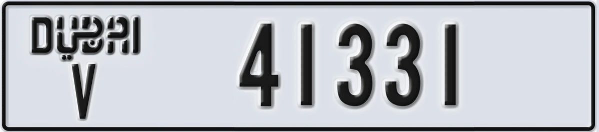 UAE License Plate Dubai V 41331
