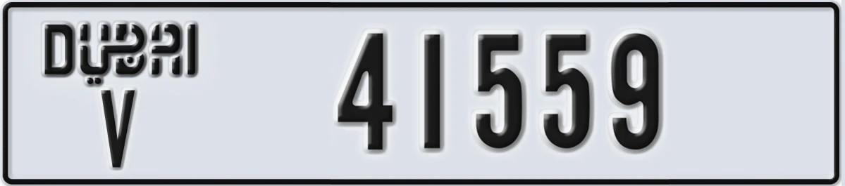 UAE License Plate Dubai V 41559
