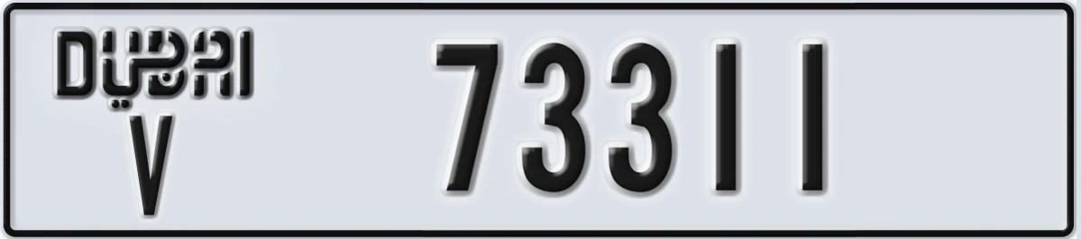 UAE License Plate Dubai V 73311