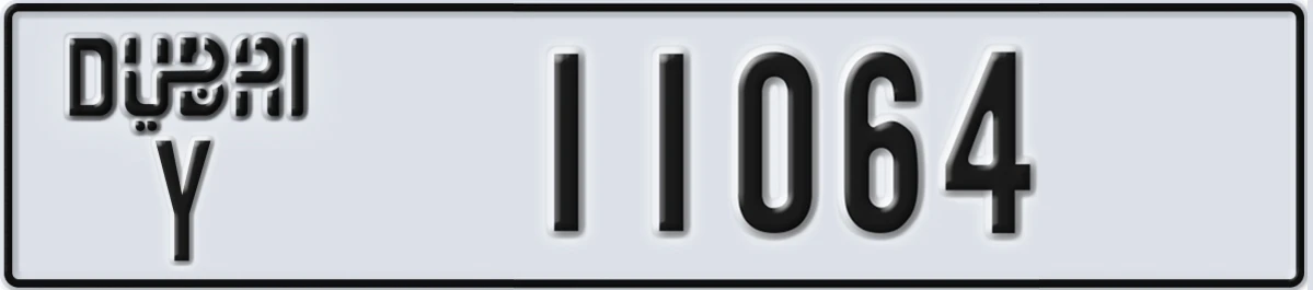 UAE License Plate Dubai Y 11064