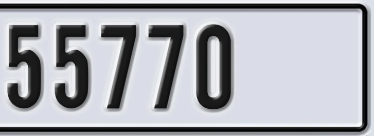UAE License Plate Dubai Classic 55770