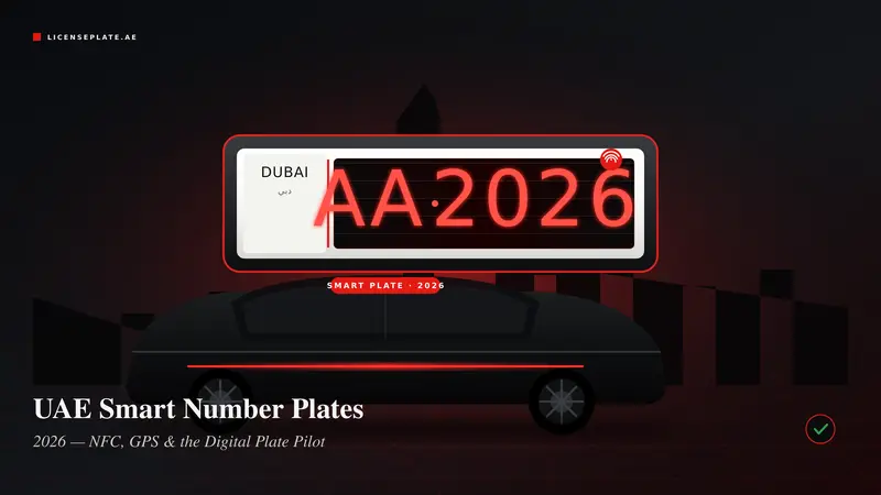 UAE Smart Number Plates 2026: NFC, GPS, the Digital Plate Pilot and Abu Dhabi's Blue Auto-Drive Plates Explained