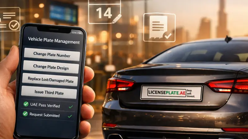 How to Change Your Dubai Number Plate (RTA “Vehicle Plate Management” Guide 2026)