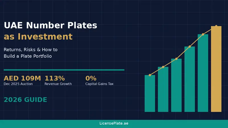 UAE Number Plates as Investment: Returns, Risks, and How to Build a Plate Portfolio